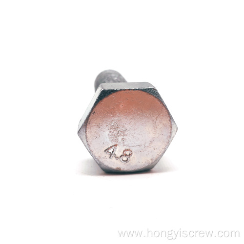 Carbon steel zinc coating hexbolt with fine pitch